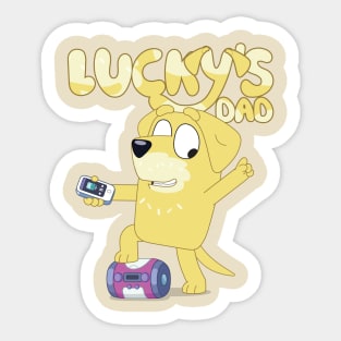 Lucky’s Dad Music TIme Sticker